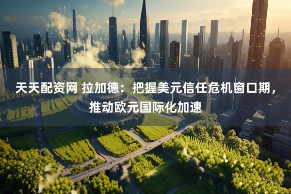 天天配资网 拉加德：把握美元信任危机窗口期，推动欧元国际化加速