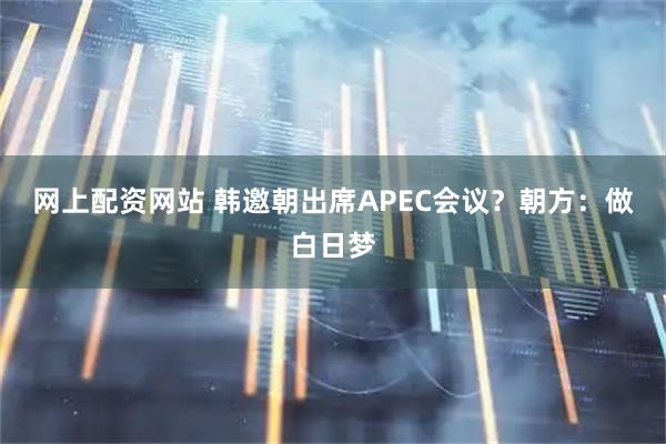 网上配资网站 韩邀朝出席APEC会议？朝方：做白日梦